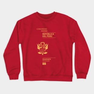 Peru passport Crewneck Sweatshirt